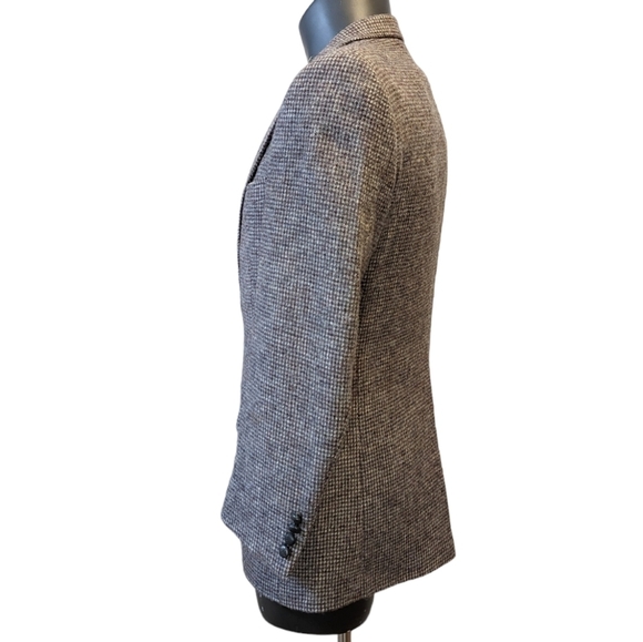 Vintage grey plaid wool blazer 40R - Picture 6 of 12